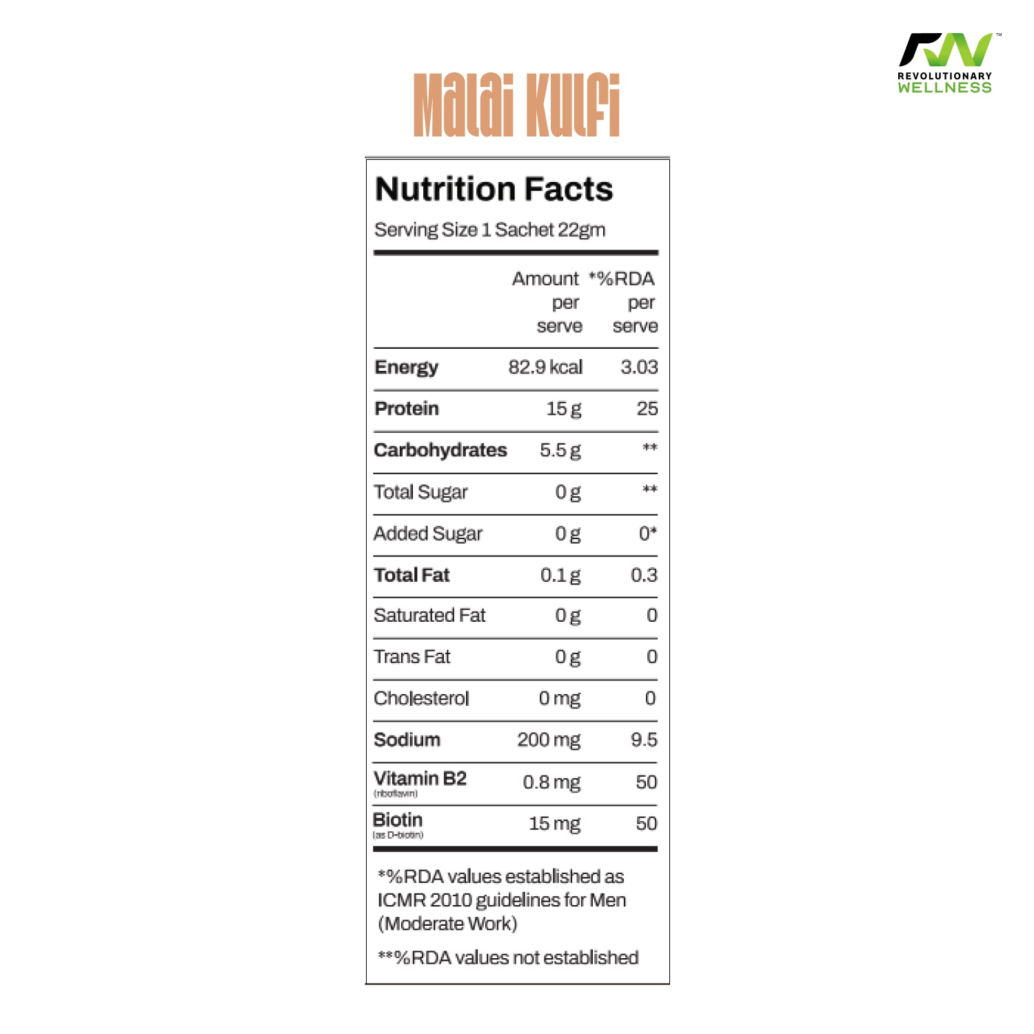 Grab Malai Kulfi Drink Mix Feel Satisfied Recharged   Malai Kulfi Nutrition Facts 