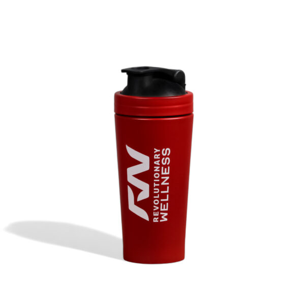 Steel Red Shaker Bottle | 700ml Protein Shaker 100% Leakproof